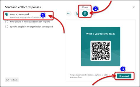 Using a QR Code for Custom Form Sharing