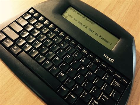Using a portable word processor to actually write instead of