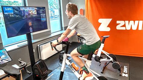 Using a stationary bike with zwift.  Like commas, semicolons indicate an audib...
