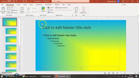 Using animation on Slide Masters in PowerPoint • Presented.