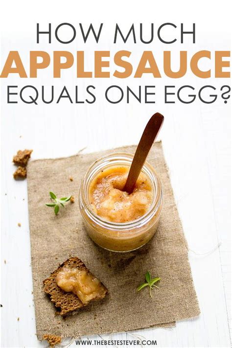 Using applesauce in place of eggs