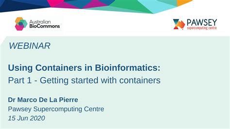 Using containers in bioinformatics: Getting Started with