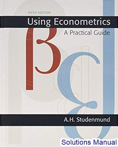 Using econometrics a practical guide 6th edition solutions. - Pour mieux comprendre et vivre sainement son adolescence.