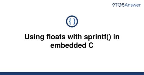 Using floats with sprintf() in embedded C - Stack Overflow