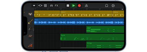 Using garageband on iphone.  It requires using the GarageBand app.  In this vide...