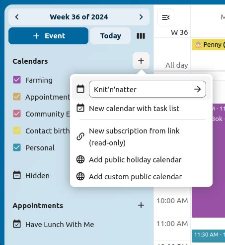 Using the Calendar app — Nextcloud latest User Manual latest documentation