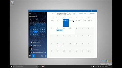 Using the Calendar in Windows 10 YouTube