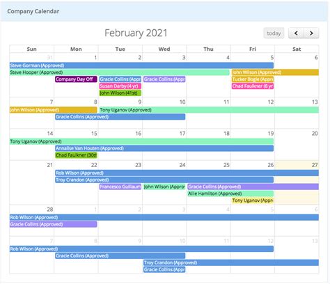 Using the Company Calendar HR Partner Knowledge Base