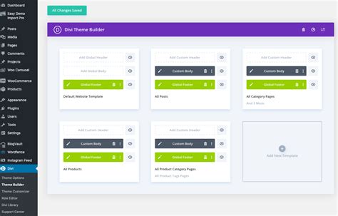 Using the Divi Theme Builder