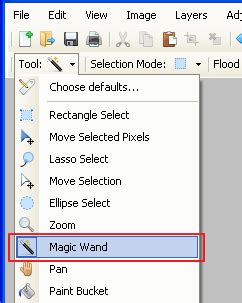 Using the Magic Wand Tool in Paint NET