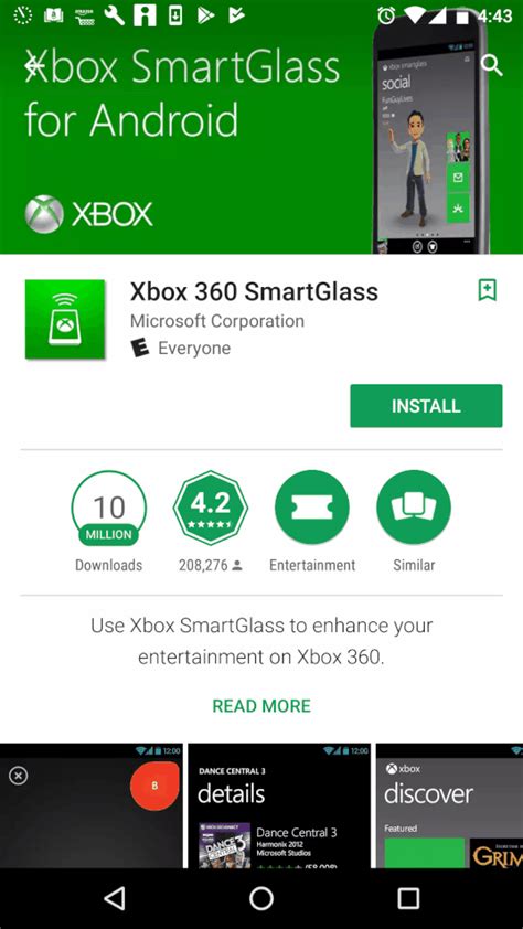 Using the XBox SmartGlass Controller