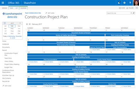 Using your newly synced ProjectSharePoint project plan