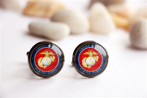 Usmc Cufflinks - Etsy