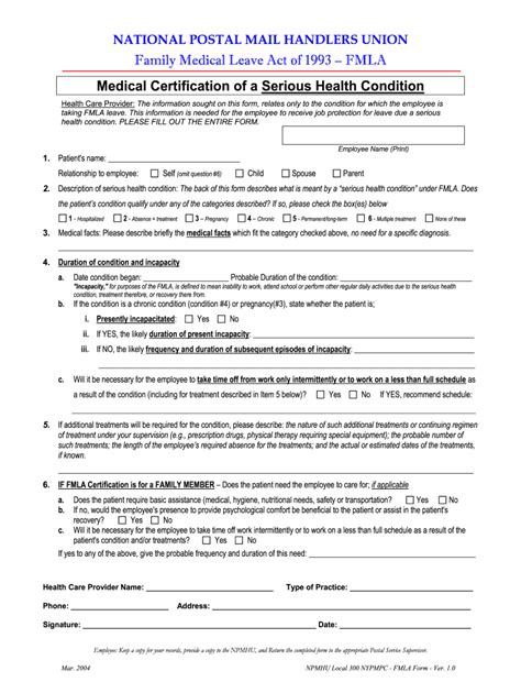 Usps Fmla Printable Forms Fill Out and Sign Printable PDF Template