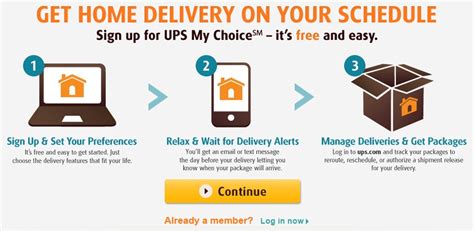 Take control of your UPS delivery! Some of the features of UPS My Choice® include: Hold for Will Call (UPS Customer Center) Deliver Package on Another Day. Deliver to a UPS Access Point™. Delivery Alerts. Delivery Planner. Estimated Delivery Time. Authorize Shipment Release.. 