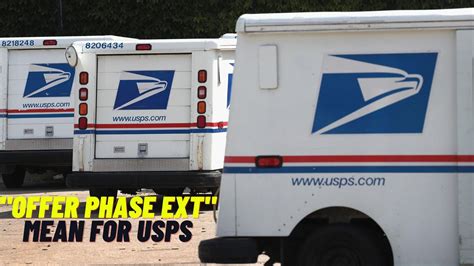 Usps offer phase ext mean. What Does Offer Phase Outside Mean For USPS - Notes. April 16, 2023 on Olivia. Among the perks of what for the AMERICA Postal Service are a kind services package and some prettily prestigious outfit. 