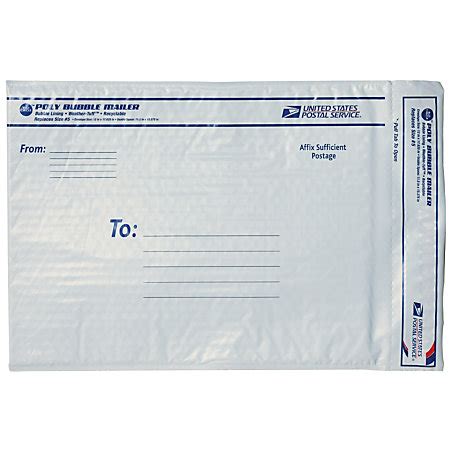 Usps poly mailers. The USPS poly mailer guidelines include: All poly mails must be 2 mils thick for items weighing up to 5 pounds and 4 mils thick for items weighing up to 10 pounds; Only poly mailers weighing less than 16 pounds can be sent via First Class Mail; Poly mailers must weigh less than 70 pounds if they’re to be sent via Priority Mail; That's a Wrap! 