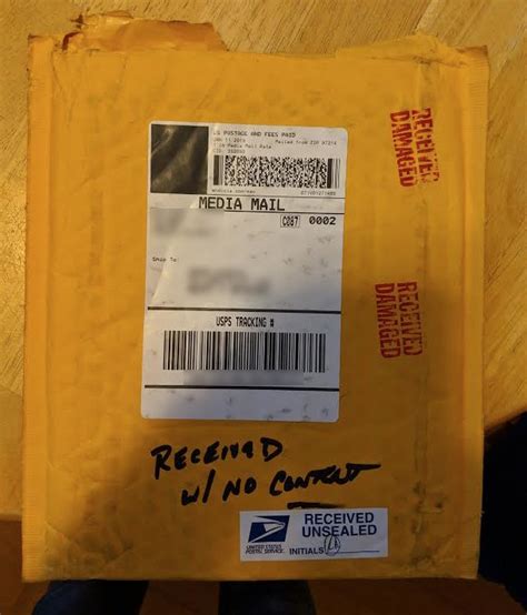 Received empty, damaged package with a note from USPS "received without contents" - what now? 