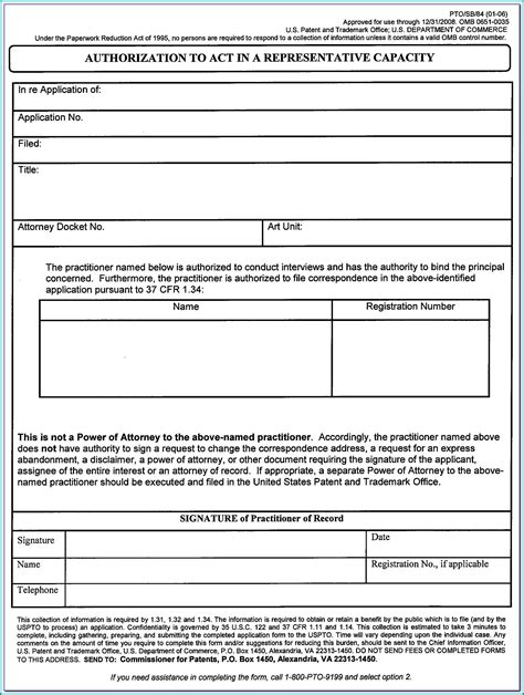Uspto Provisional Patent Application Forms Form Resume Examples 