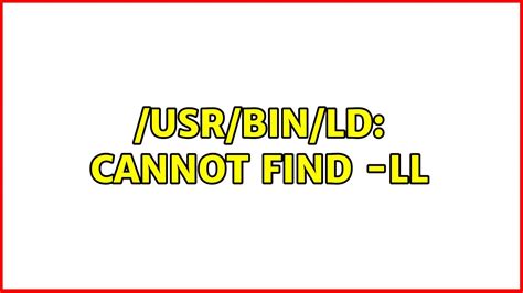 当出现"/usr/bin/ld: cannot find -lprotobuf"的错误时，通常是因为编译器无法找到名为"libprotobuf.so"的库文件。. 这个错误提示表明编译器在默认的库文件搜索路径 …. Usr bin ld cannot find