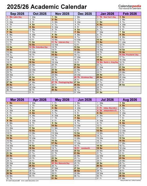 Uta Fall Calendar