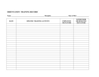 Utah Competency Training Record Form Download Printable PDF