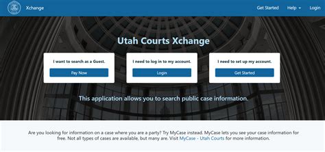 Utah Court Xchange Login