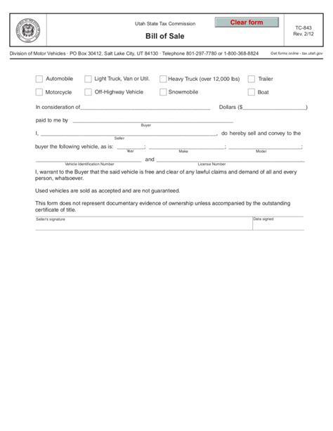 Utah Free Document Templates and Forms