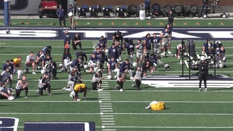 Utah State player upgraded to fair condition after collapse