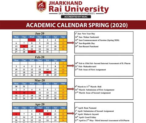 Utd Academic Calendar Spring 2022