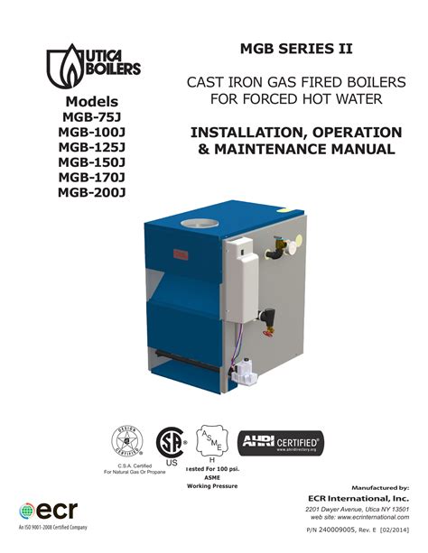 Utica gas boilers service manual mgb1251. - Handbook of polymer applications in medicine and medical devices plastics design library.