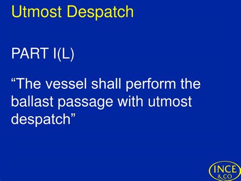 Utmost Despatch & Utmost Clarity - CSSA v Mitsui OSK - C …