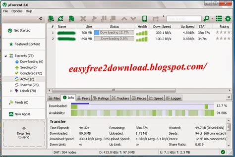 Download and share. As the file downloads, the torrent client also shares the parts of the file it has already downloaded with other users. This sharing is known as seeding. It helps to maintain a healthy distribution of the file within the torrent network. Piece-by-piece download.