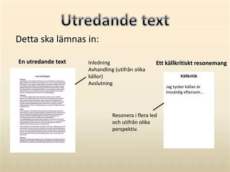 Utredande text