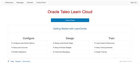 Oracle Taleo Learn Cloud Service is a comprehensive learning solution 