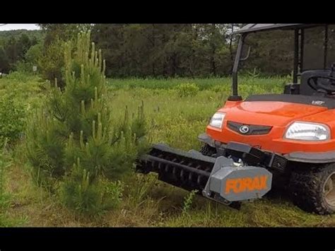 Utv mulcher. The Rammy ATV Brush Cutter is a mobile brush cutter that can cut hay, grass, bushes, and even trees that are up to 4 inches in diameter. 