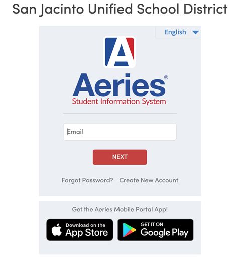 Get the Aeries Mobile Portal App! © 1995-2024 v9.24.5.21
