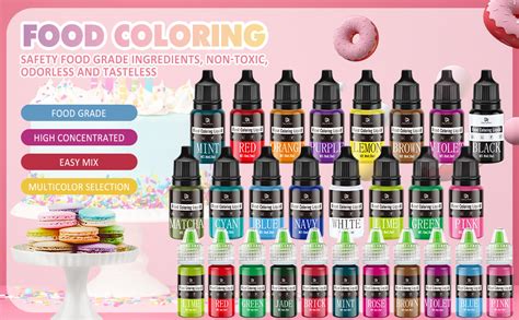 Dye Free Oil Based Food Coloring