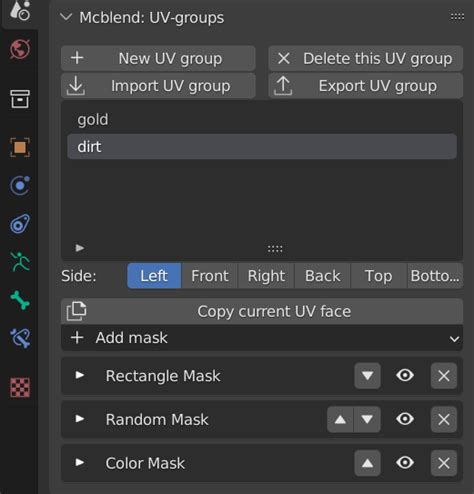 Uv groups.  They can be managed in the Scene Properties panel .  Our pro...