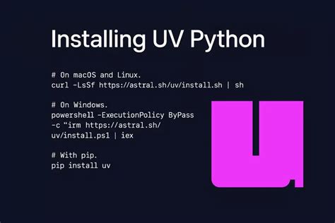 Uv python version.  Supports Cargo-style A guide to using uv to install Python, inc...