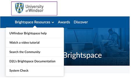 Uvic brightspace.  See the Instructor Help page for more resources that are ava...