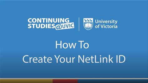 Uvic netlink.  Learn how to create your NetLink ID, the online identification at th...