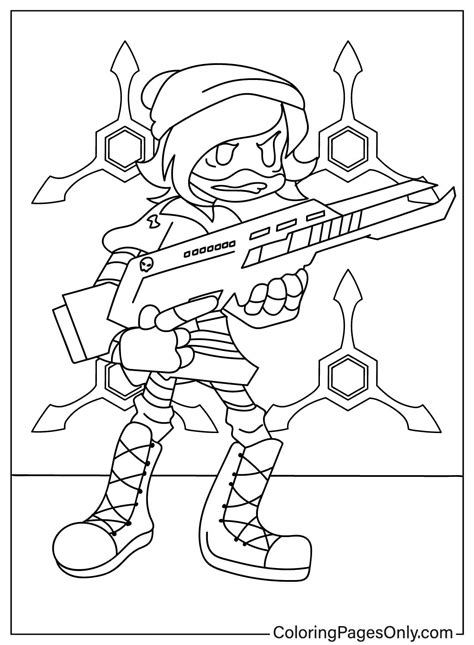Uzi Coloring Page