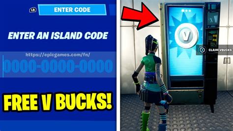 V bucks map codes