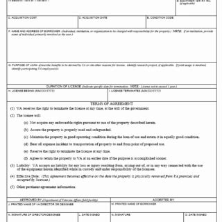VA Form 0888. Revocable License Forms Docs 2023