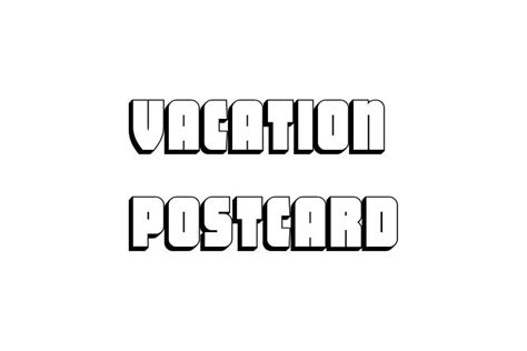 Vacation Postcard Font Download - muktibox.com