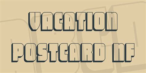 Vacation Postcard NF Font - 1001 Fonts - muktibox.com