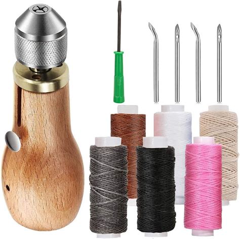 Vacemry Leather Sewing Awl, DIY Hand Stitching Tool for Leather ... - balustradellc