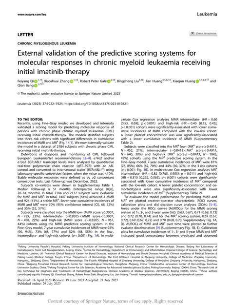 Validation and Use of Predictive Scoring Systems for Molecular ... - coolestguyplanet.net
