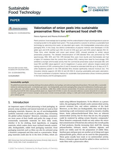 Valorization of onion peels into sustainable preservative films for ... - raincitystudios.com